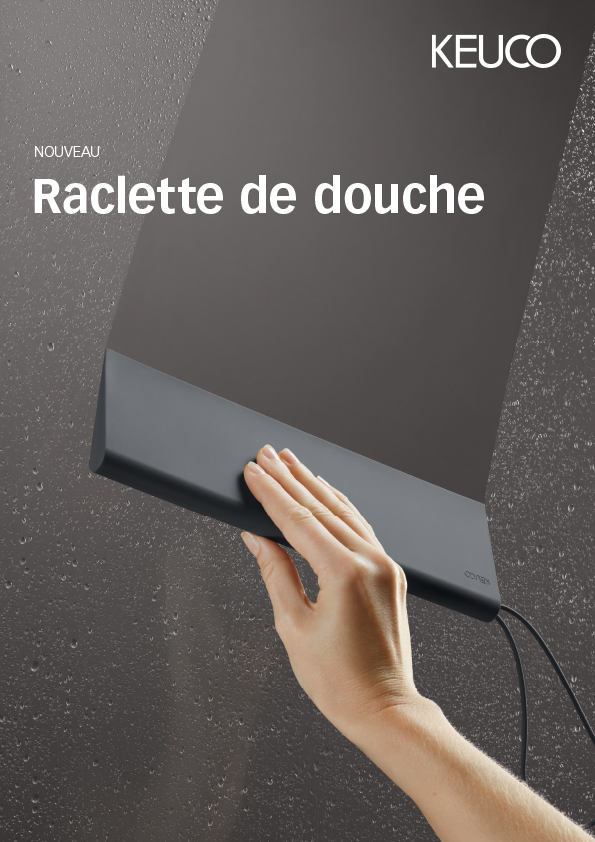 Panier de douche avec raclette Edition 11Keuco Valente Design