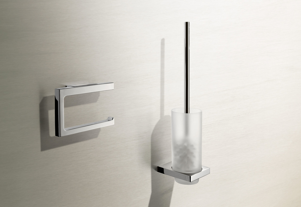 KEUCO Edition 11 toilet paper holder with toilet brush set