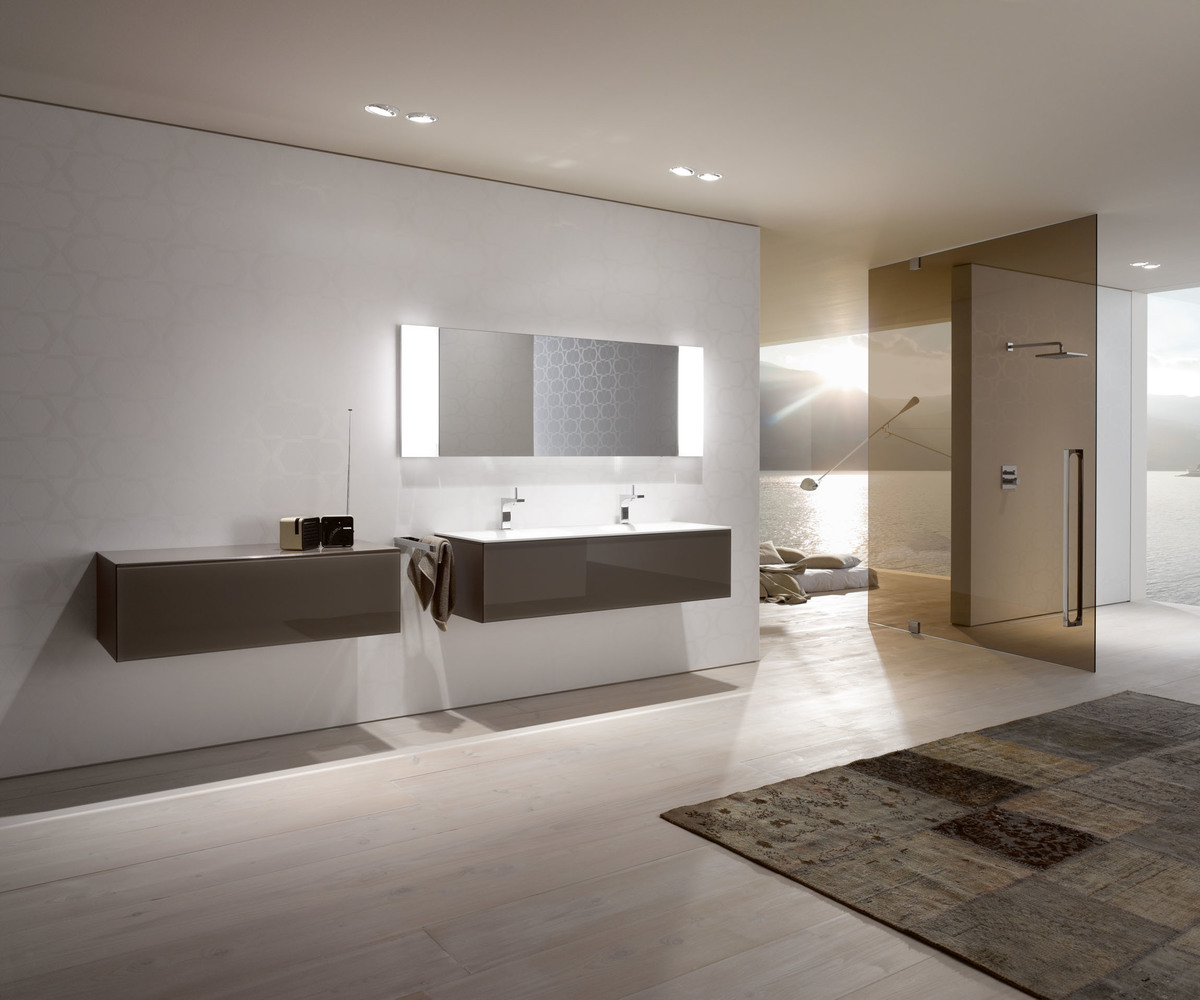 KEUCO Edition 11 washbasin with vanity unit, side unit and mirror cabinet