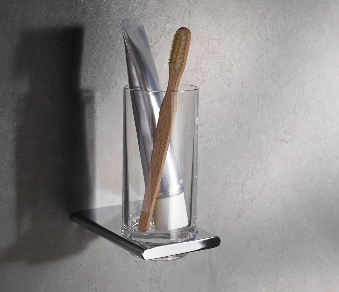 Portavasos con vaso para cepillos de dientes Edition 400 de KEUCO