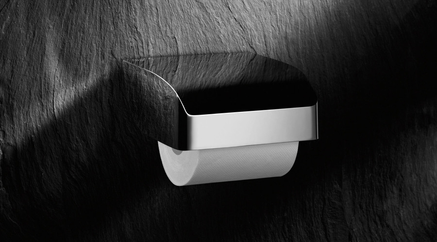 KEUCO Elegance toilet paper holder with lid