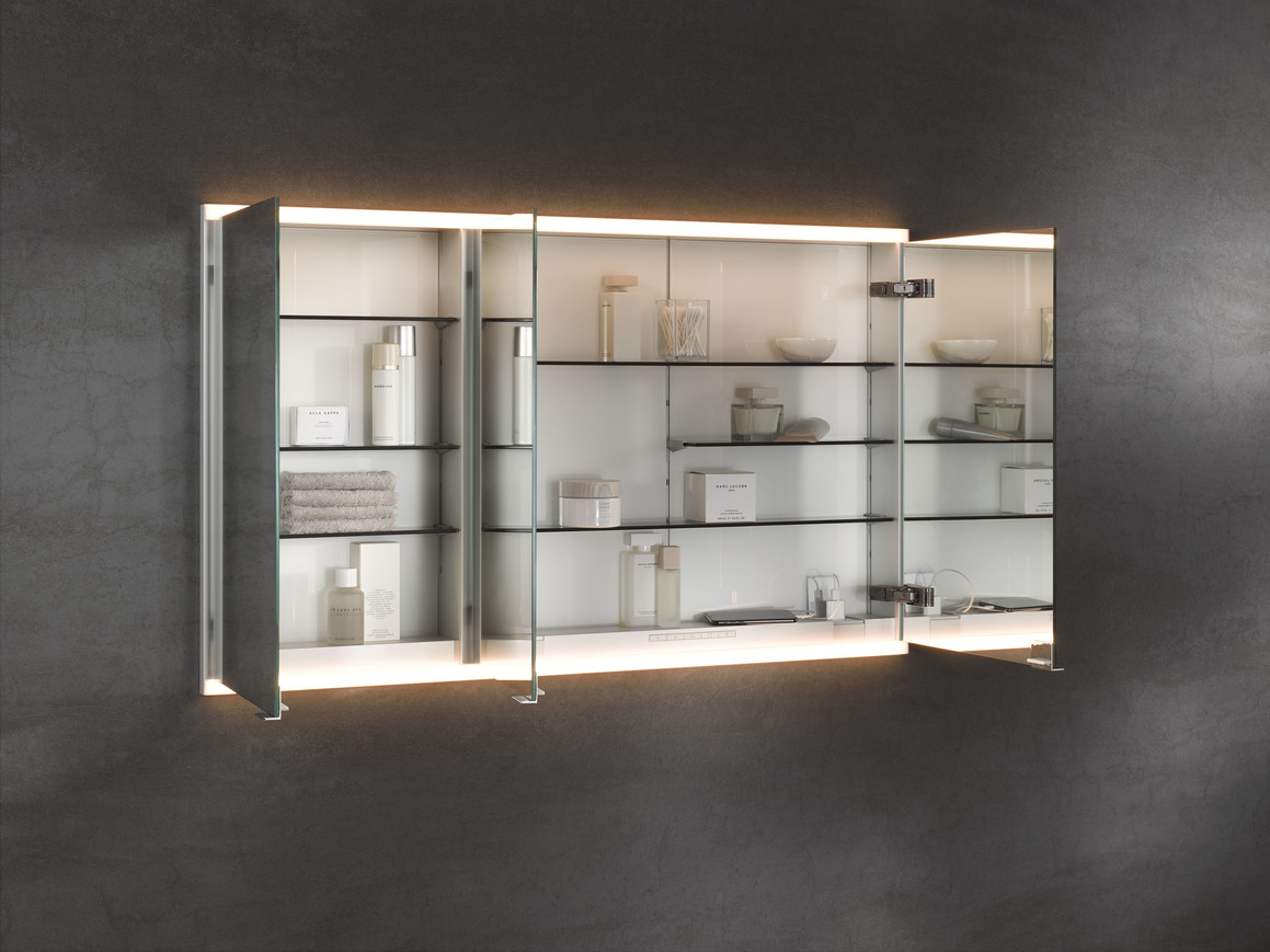 ROYAL MODULAR mirror cabinet 3 doors Illuminated interior