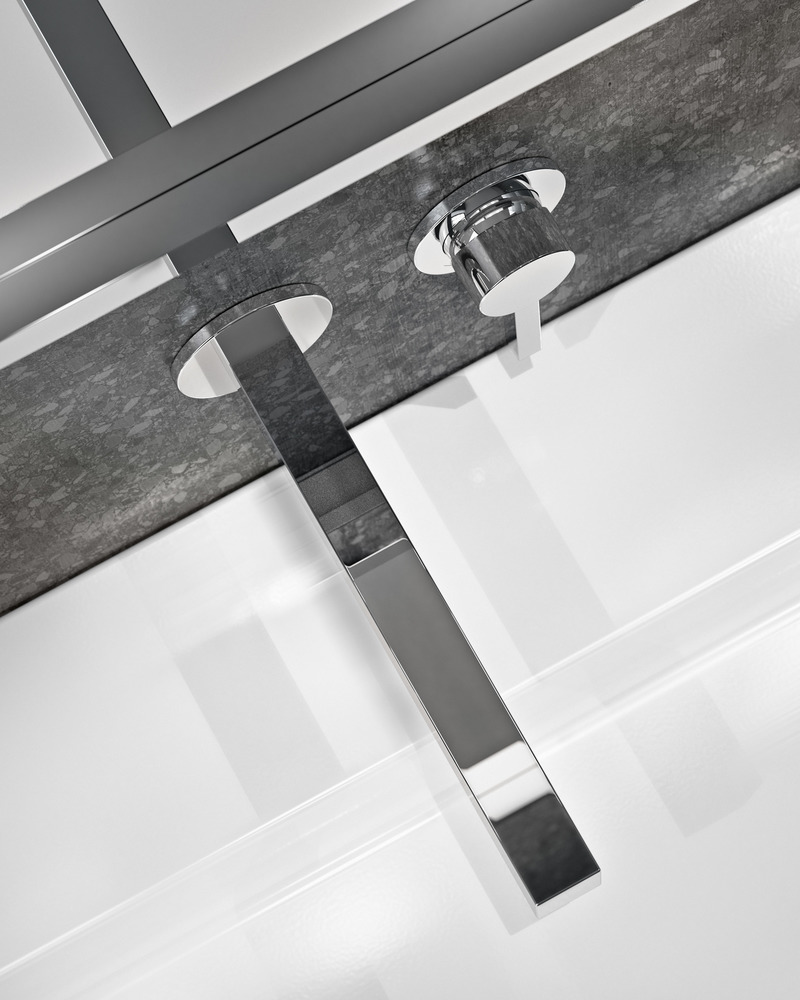 EDITION 90 three-hole basin mixer