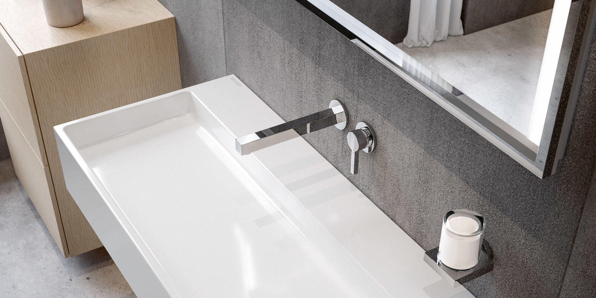 The new bathroom furnishing concept EDITION 90 from KEUCO - freedom of pure forms